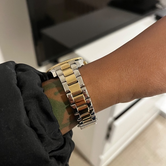 Fossil 2 tone watch main image 7